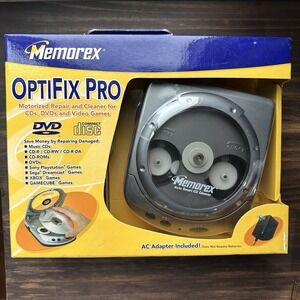 2002 Memorex OptiFix Pro Motorized CD DVD Video Game Repair System BNIB SEALED